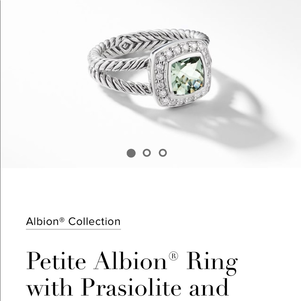 David Yurman Prasiolite ring size 6
